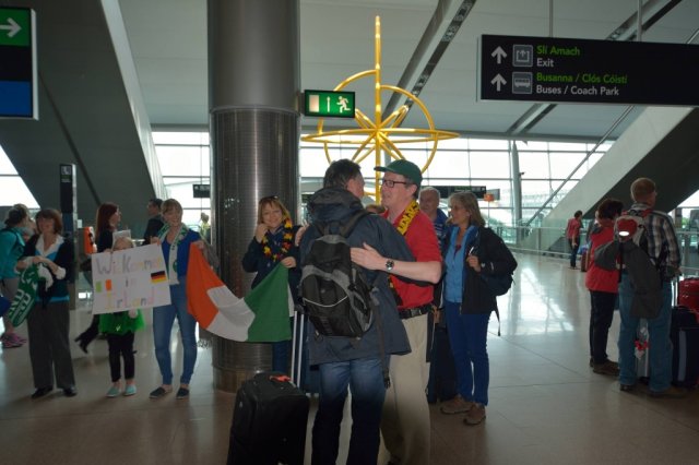 Empfang am Flughafen Dublin