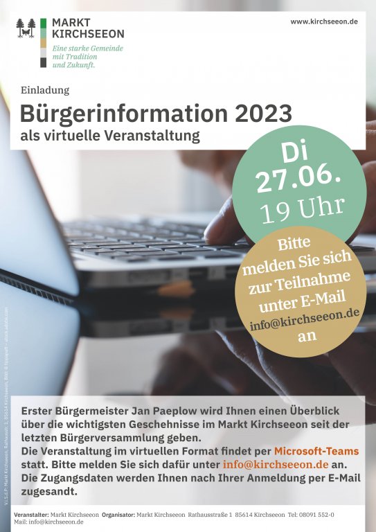 Bürgerversammlung digital 2023