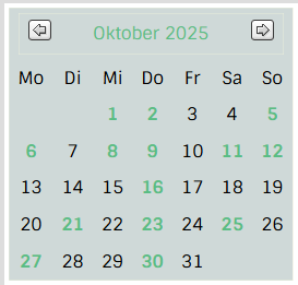 Kalenderblattbild VA