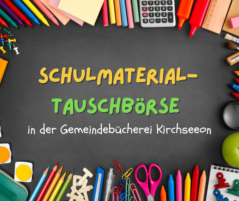 Schulmaterial-Tauschbörse in der Gemeindebücherei Kirchseeon